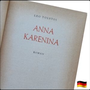 GERMAN EDITION Vintage Tolstoy Anna Karenina Hardcover Book
